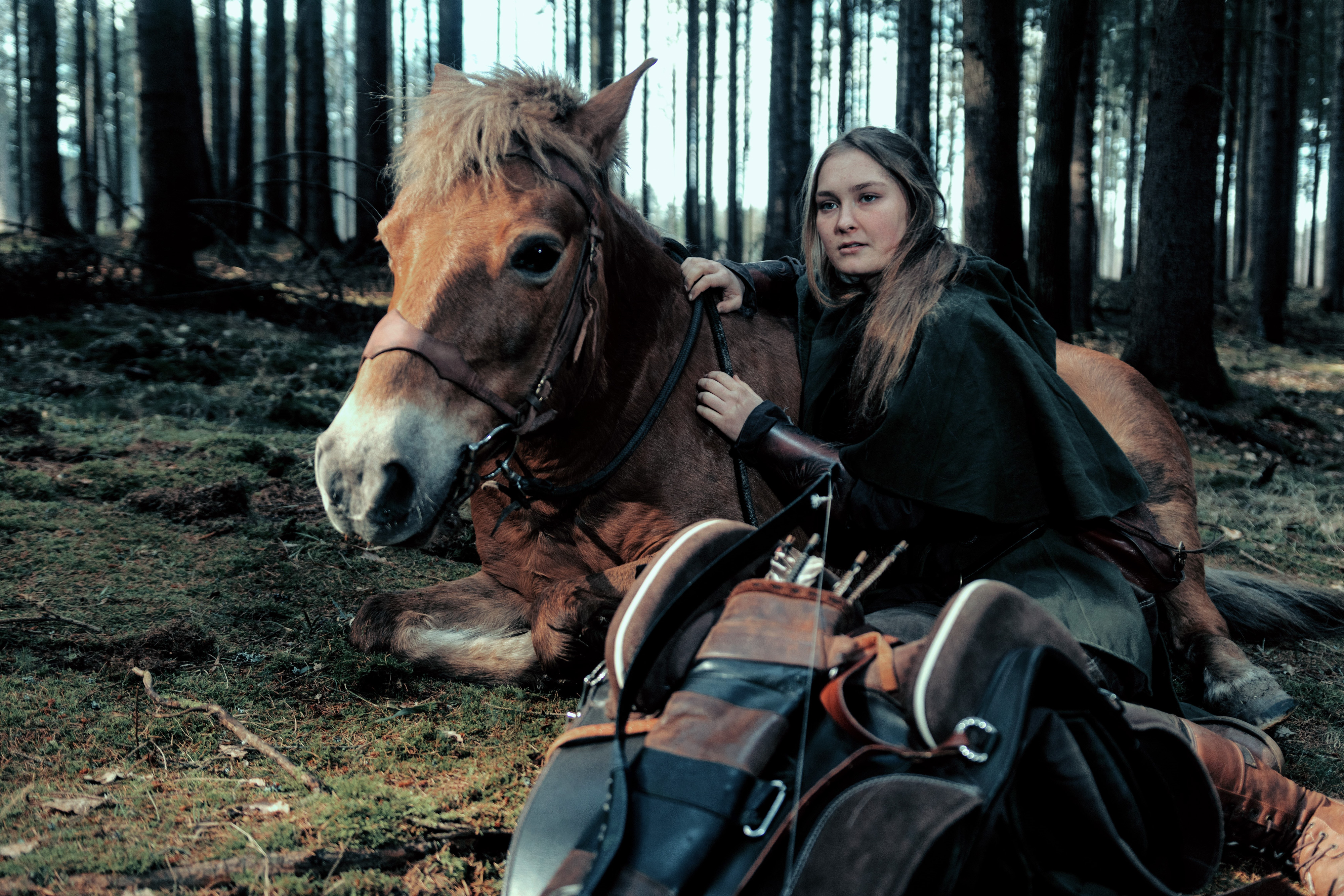 Fantasy portrét s koněm